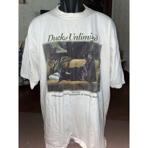 Vintage Ducks Unlimited “Old Friend” T-Shirt XL Ducks Dogs Hunting